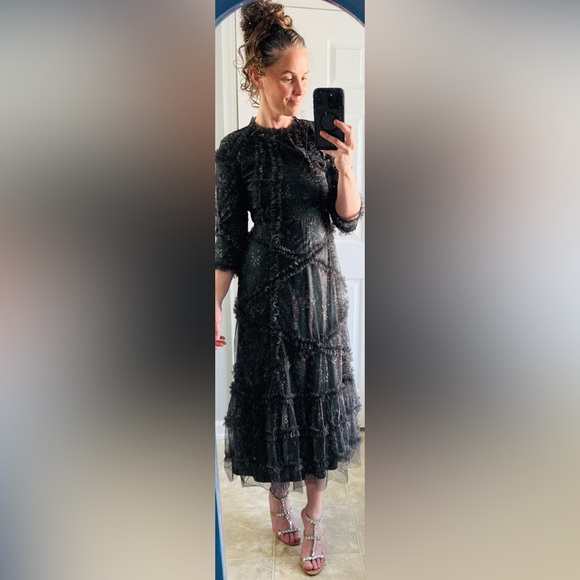 Dainty Jewells Elegant Fall Green Dress - Picture 2 of 7